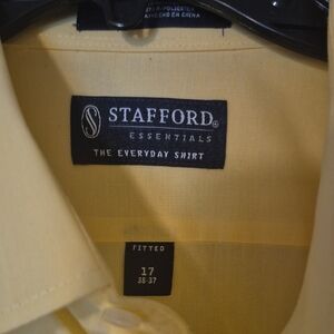 Stafford Yellow Dress Shirt Classic Style